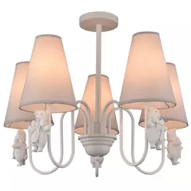 люстра потолочная J-LIGHT Malika 5х40Вт E14 белый