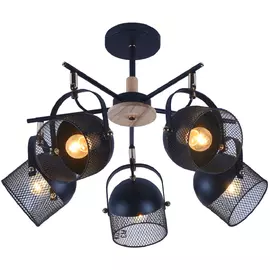 люстра потолочная J-LIGHT Warden 5х60Вт E27 черный