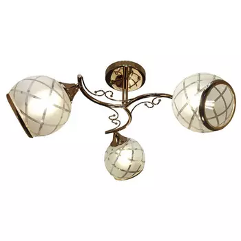 люстра потолочная Jupiter Lighting Лия 3х60 Вт Е27 стекло металл