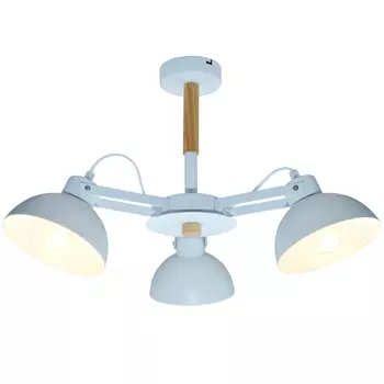 люстра потолочная LAMPLANDIA Anabel 3х60Вт Е27 металл белая