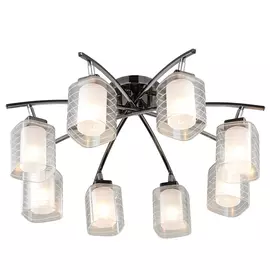 люстра потолочная LAMPLANDIA Elefant 8x60Вт E14 стекло,металл