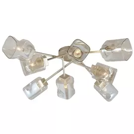 люстра потолочная LAMPLANDIA Goldwind 8х40Вт Е14 металл золотой