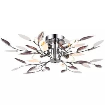 люстра потолочная LAMPLANDIA Jeny grey 4х40Вт E14 металл серый