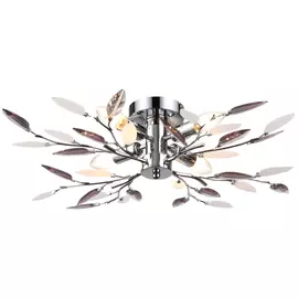 люстра потолочная LAMPLANDIA Jeny grey 4х40Вт E14 металл серый