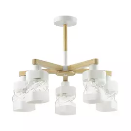 люстра потолочная Lumion Bonnie 5х60Вт E27 металл белый