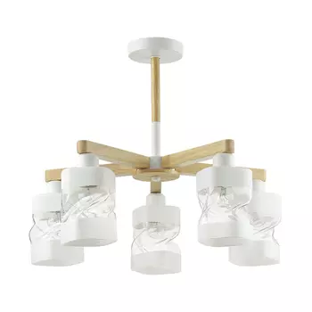 люстра потолочная Lumion Bonnie 5х60Вт E27 металл белый