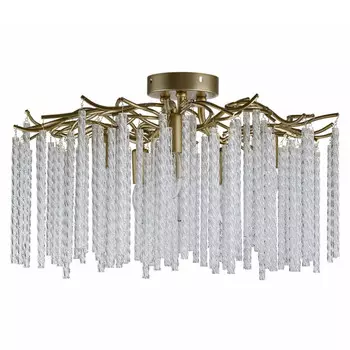 люстра потолочная LUMION Classi E14 6х40Вт матовое золото