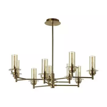 люстра потолочная LUMION Classi E14 9х40Вт металл бронза коньячный