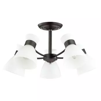 люстра потолочная LUMION Comfi E27 5х60Вт черный