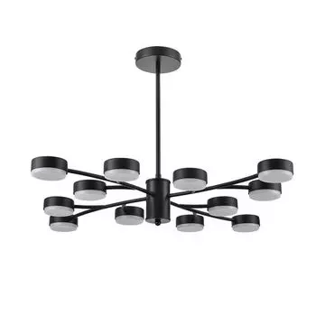 люстра потолочная LUMION Comfi LED GX53 12х7Вт металл черный