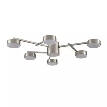 люстра потолочная LUMION Comfi LED GX53 6х7Вт металл никель