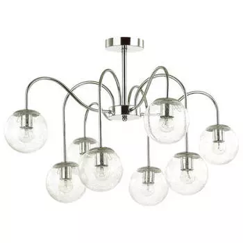 люстра потолочная LUMION Darcy E27 8х60Вт металл хром
