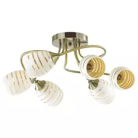 люстра потолочная LUMION Dorothy E27 6х60Вт бронза белый