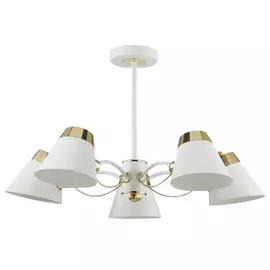 люстра потолочная LUMION Erin E14 5х40Вт металл белый