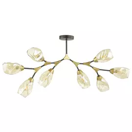 люстра потолочная LUMION Fawn E14 8х40Вт металл черный