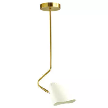 люстра потолочная Lumion Madison 1х40Вт E14 металл белый