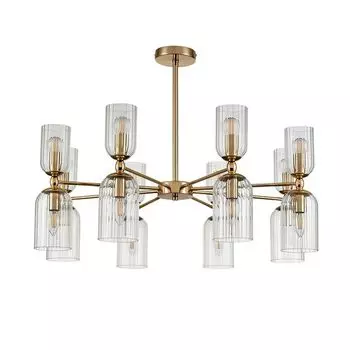 люстра потолочная LUMION Moderni E14 16х40Вт металл стекло золото