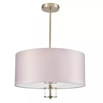 люстра потолочная LUMION Moderni E14 5х40Вт металл латунь текстиль бежевый