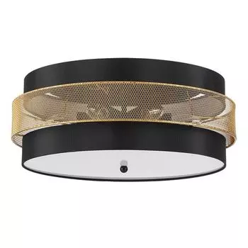 люстра потолочная LUMION Moderni Е27 6х60Вт металл черный золотой