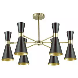 люстра потолочная Lumion Quinn 6х60Вт E14 черный