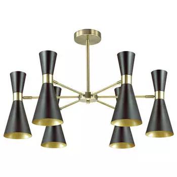 люстра потолочная Lumion Quinn 6х60Вт E14 черный