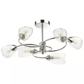 люстра потолочная LUMION Romeo E14 6х40Вт хром