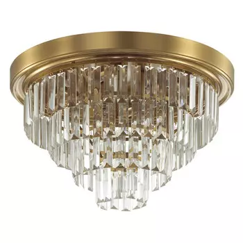 люстра потолочная LUMION Zaha E14 6х40Вт латунь