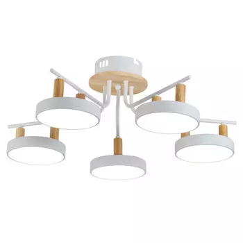 люстра потолочная RITTER Mattino 75Вт LED 5200Лм 2700/6400К белый