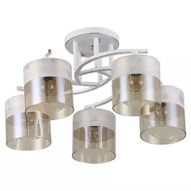 люстра потолочная RITTER Messina 5х40Вт E27 белое золото