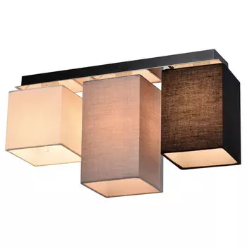 люстра потолочная RIVOLI Inclementia 3х40Вт E14 для натяжных потолков металл ткань