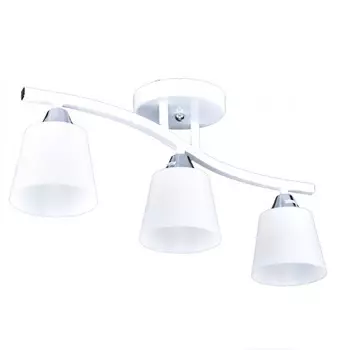 люстра потолочная РОССВЕТ Аппиа 3х20Вт E27 металл белый