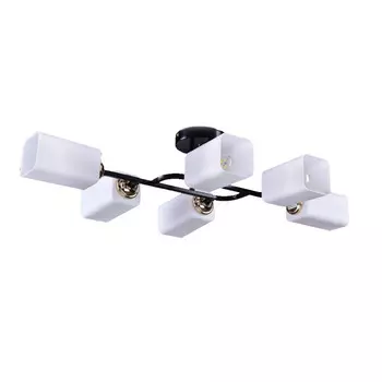 люстра потолочная РОССВЕТ Диметра 6х20Вт E27 металл черный