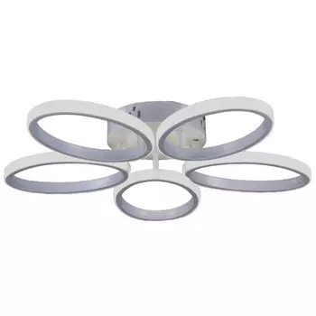 люстра потолочная РОССВЕТ Сопрано 5х22Вт LED металл белый