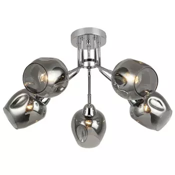 люстра потолочная SCHAFFNER Calle 5x60Вт E27 хром