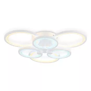 люстра потолочная светодиодная AMBRELLA Acrylica 100Вт (ПДУ ИК) белый
