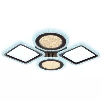 люстра потолочная светодиодная AMBRELLA Acrylica 108Вт (ПДУ РАДИО 2.4G) кофе