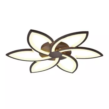 люстра потолочная светодиодная AMBRELLA Acrylica 108Вт (ПДУ РАДИО 2.4) кофе