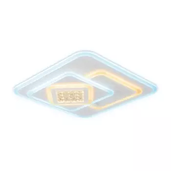 люстра потолочная светодиодная AMBRELLA Acrylica 118Вт (ПДУ РАДИО 2.4) белый