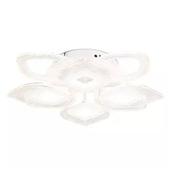 люстра потолочная светодиодная AMBRELLA Acrylica 128Вт 3000K/4200K/6400K (ПДУ ИК) белый