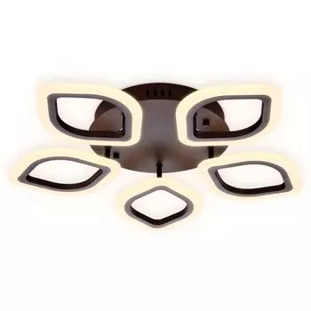 люстра потолочная светодиодная AMBRELLA Acrylica 60Вт (ПДУ РАДИО 2.4G) кофе