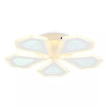 люстра потолочная светодиодная AMBRELLA Acrylica 96Вт (ПДУ ИК) белый