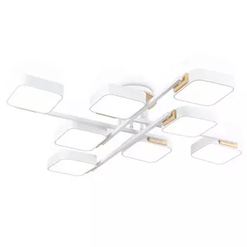 люстра потолочная светодиодная AMBRELLA Comfort 144Вт (без ПДУ) белый/дерево