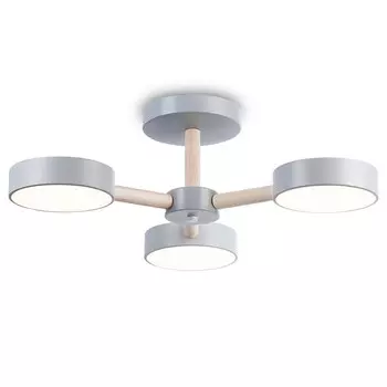 люстра потолочная светодиодная AMBRELLA Comfort 40 Вт 3200Лм LED серый