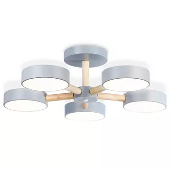 люстра потолочная светодиодная AMBRELLA Comfort 65 Вт 5200Лм LED серый