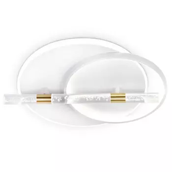 люстра потолочная светодиодная AMBRELLA Comfort 72Вт (ПДУ РАДИО 2.4G) белый/золото