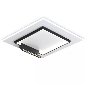 люстра потолочная светодиодная AMBRELLA Comfort 72Вт (ПДУ РАДИО 2.4G) белый/черный