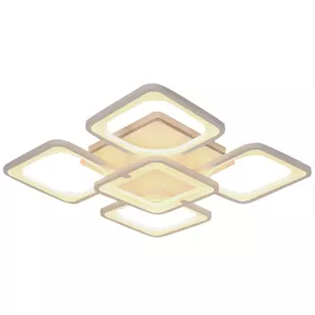 люстра потолочная светодиодная CAIMAN Clodt 130 Вт металл акрил белый