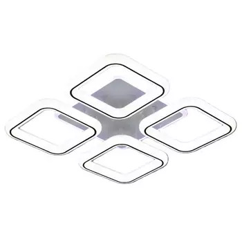 люстра потолочная светодиодная CAIMAN Crumpet LED 196Вт металл акрил белый