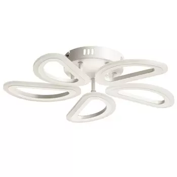 люстра потолочная светодиодная DECITY Мадлен 60Вт LED металл акрилл белая