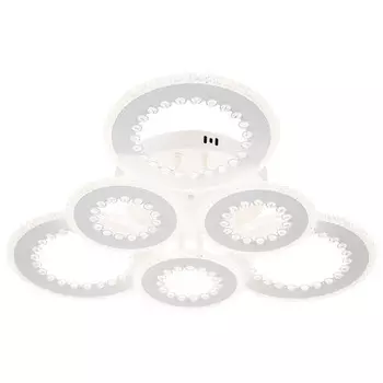 люстра потолочная светодиодная ESCADA Dew LED 6х27Вт белый